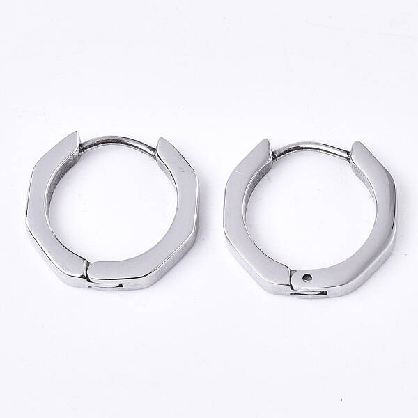Tarnish Resistant 304 Stainless Steel Huggie Hoop Earrings