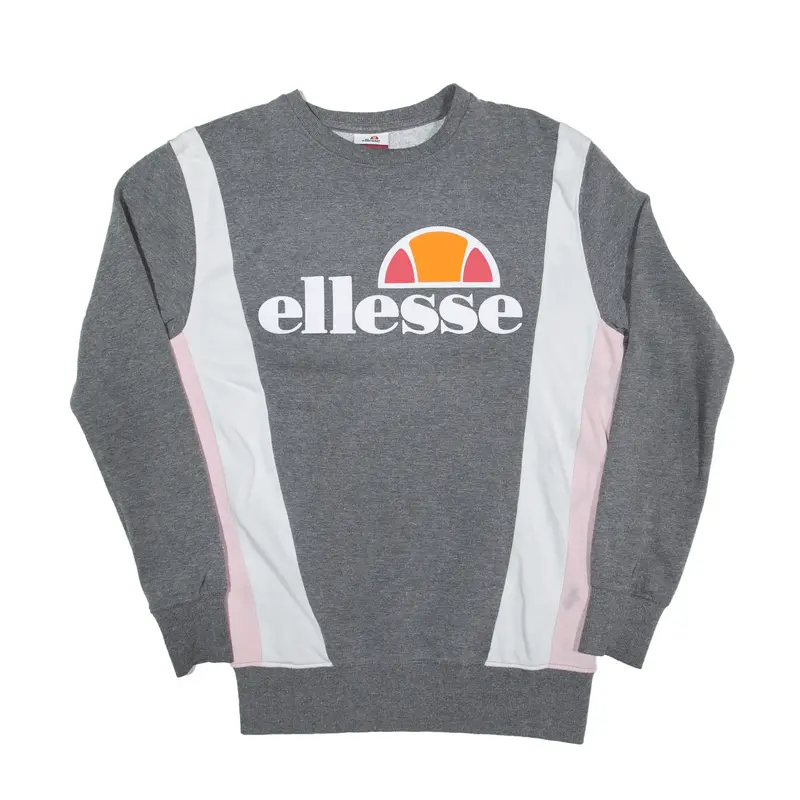 ELLESSE Sweatshirt Grey Womens UK 10