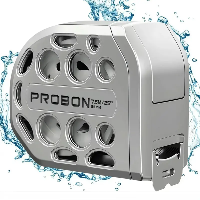 25ft Retractable Measuring Tape, Waterproof Portable Measuring Tape with Double-sided Scale & Automatic Locking Function & Co...