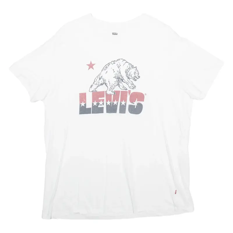 LEVI'S Mens T-Shirt White 2XL