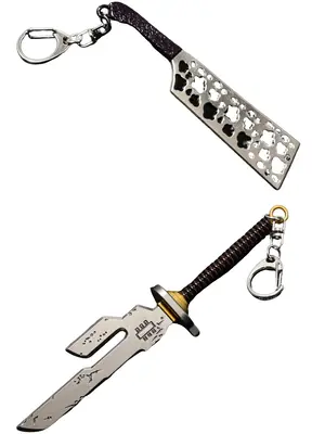 Anime Jujutsu Kaisen sword keychains charms metal Inverted Spear of Heaven Toji Fushiguro Kento Nanami Takuma Ino Nobara Hamm...