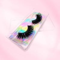 Fluffy False Eyelashes, 1 Pair Faux Cluster Lashes, Natural Curling Eye Makeup Strip Lashes, Full Volume Eyelash for Lashes E...