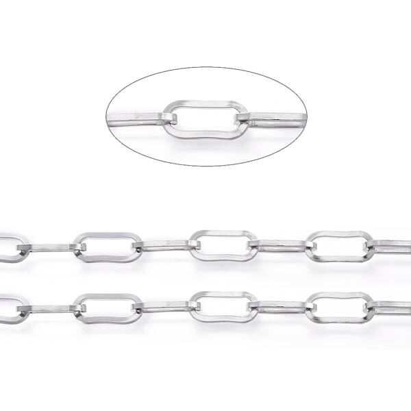 Non-Tarnish 3.28 Feet 304 Stainless Steel Paperclip Chains
