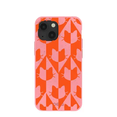 Bubblegum Pink Purr iPhone 13 Mini Case