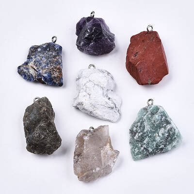 Natural Mixed Gemstone Pendants