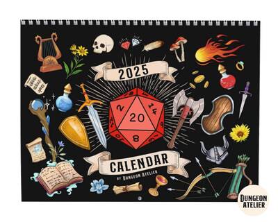 Dnd Gifts: Dnd Calendar, 2025 Dnd Calendar. Calendar 2025 Wall