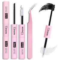 2 in 1 Eyelash Glue & Seal Kit, 2 Counts/set Long Lasting Eyelash Glue & Tweezers, Professional Eye Makeup Tool For Women