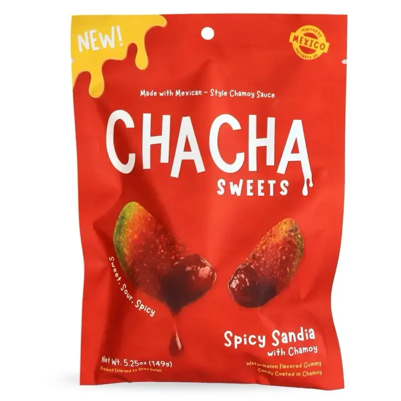Spicy Chamoy Sandias (watermelons) Bigs, Viral Gummy Mexican Candy & Snacks, Sweet Sour & Spicy Nostalgic Juicy Chamoy Candy