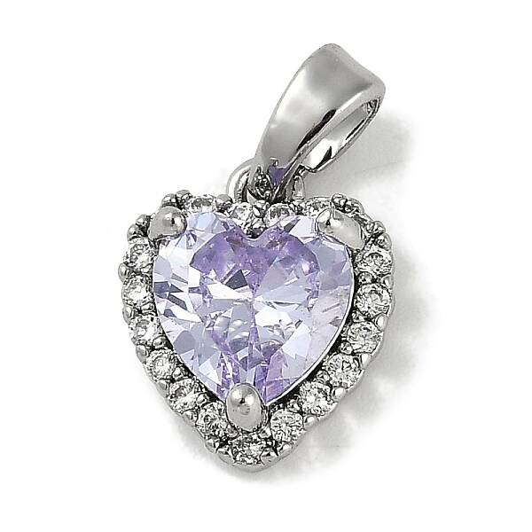Brass Micro Pave Cubic Zirconia Charms