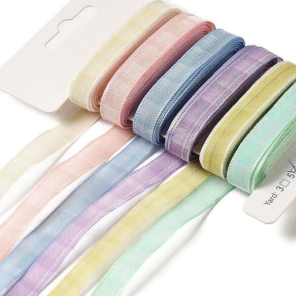Polyester and Nylon Striped Ribbon Sets