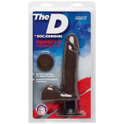 The D - Perfect D Vibrating 7 - Chocolate