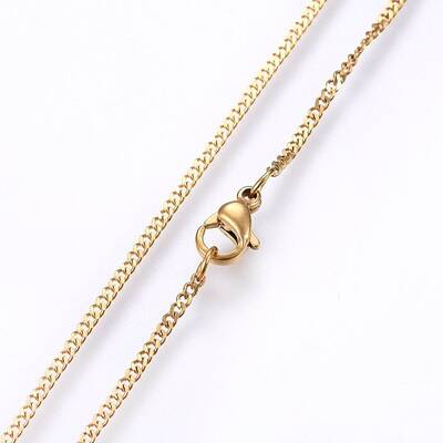 304 Stainless Steel Curb Chain Necklaces