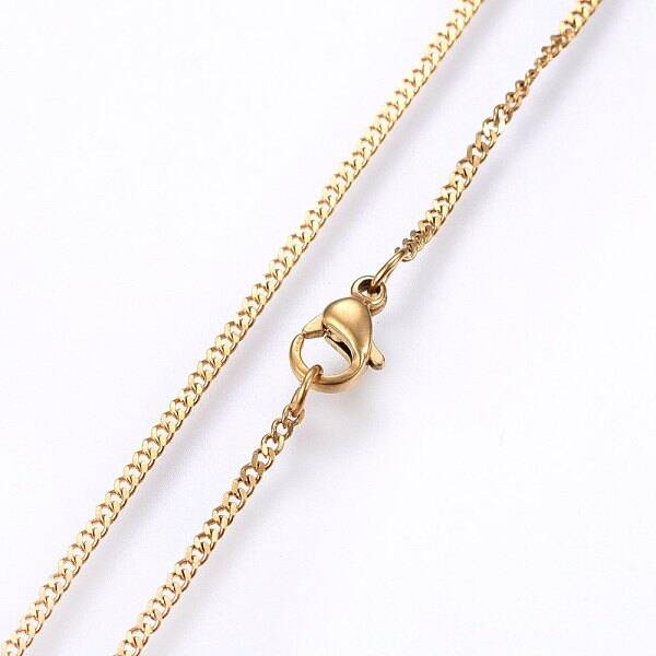 304 Stainless Steel Curb Chain Necklaces