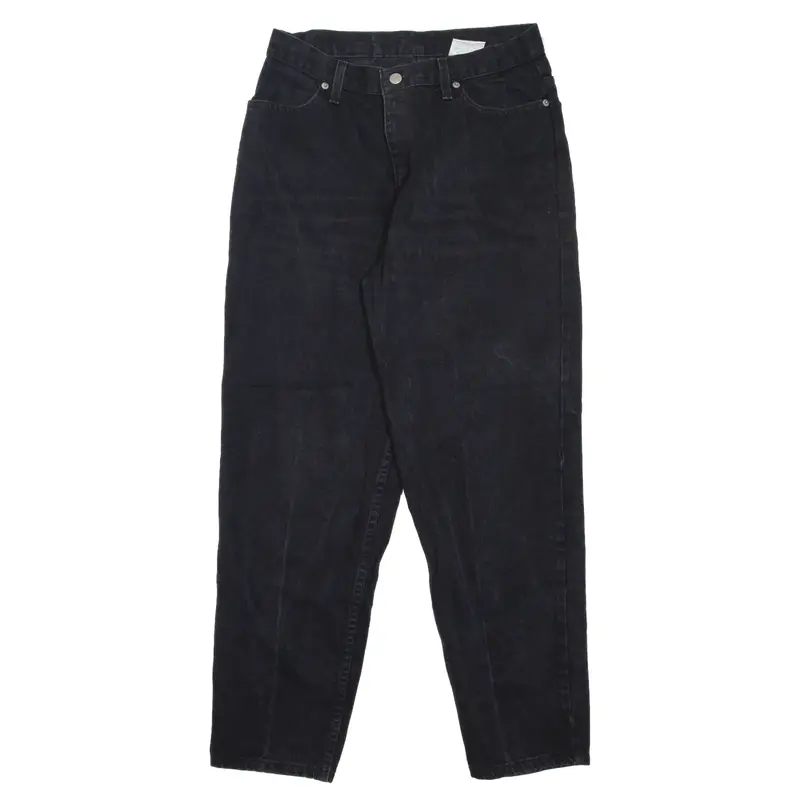 FADED GLORY Jeans Black Denim Regular Mom Womens W29 L29