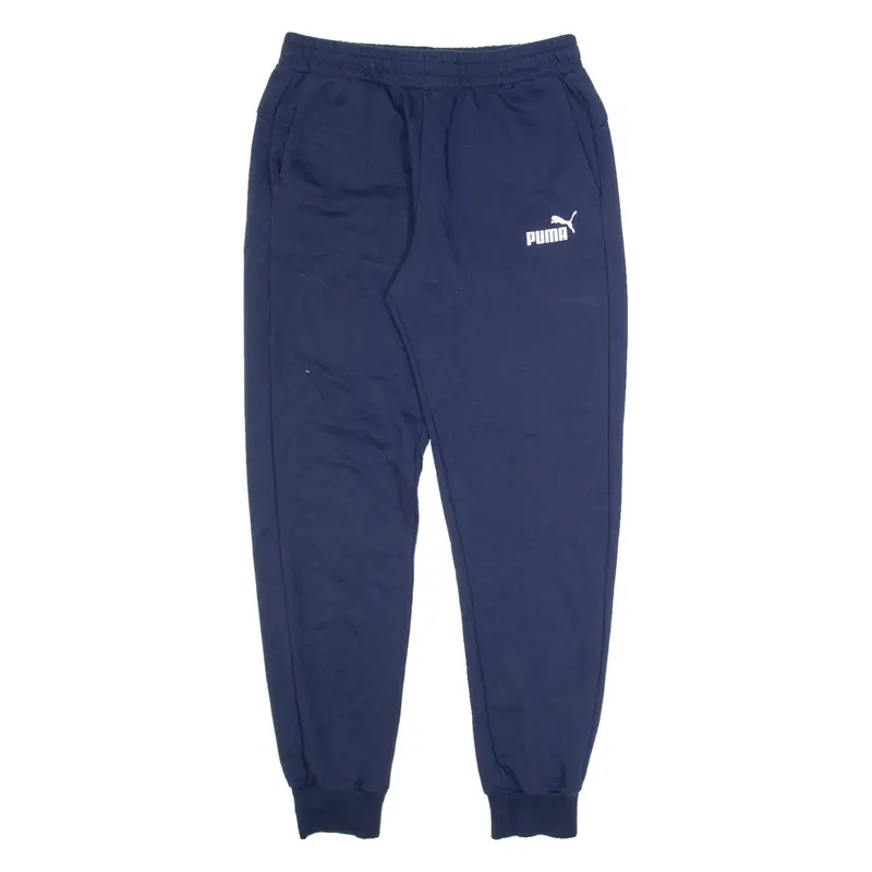 PUMA Mens Joggers Blue Tapered L W30 L31