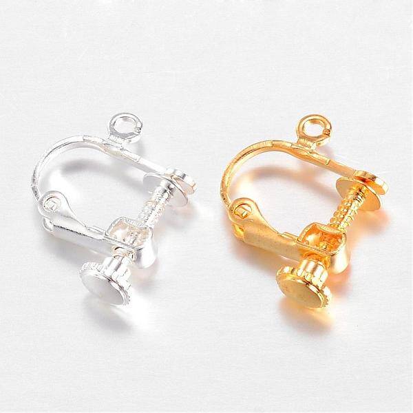 Brass Screw Clip Earring Converter