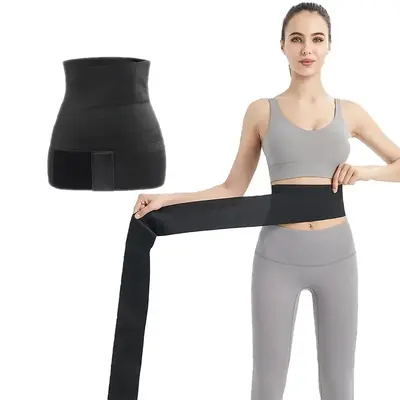 Maternity Waist Trainer Belt, Lengthened Solid Color Waist Cincher, Abdominal Wrap Elastic Waistband for Women, Maternity Sup...