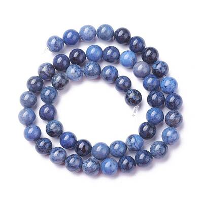 Natural Dumortierite Quartz Beads Strands