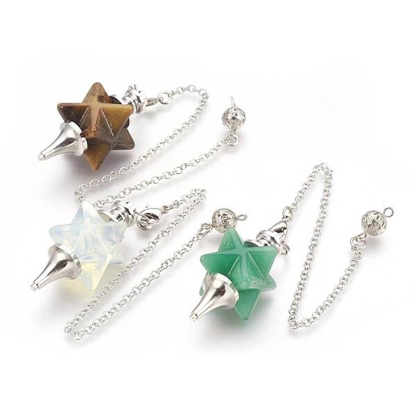 Natural & Synthetic Gemstone Dowsing Pendulums