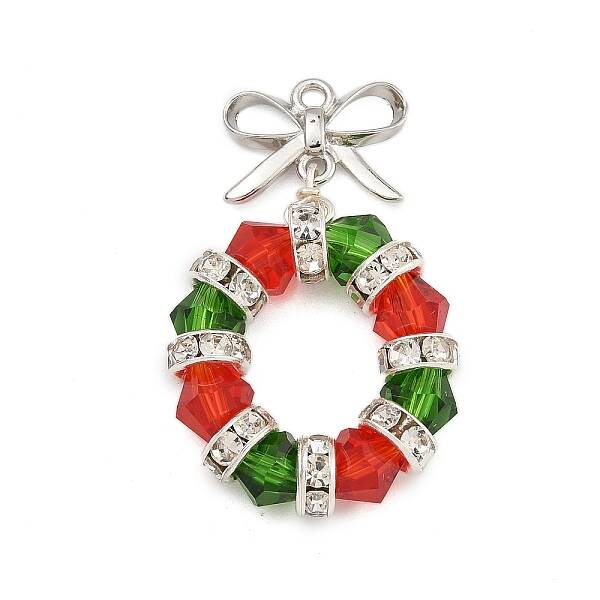 Christmas Theme Glass Pendants