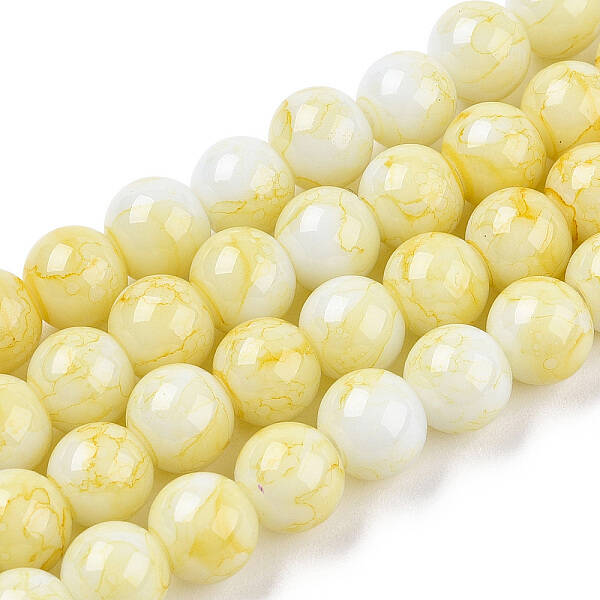 Baking Painted Glass Beads Strands