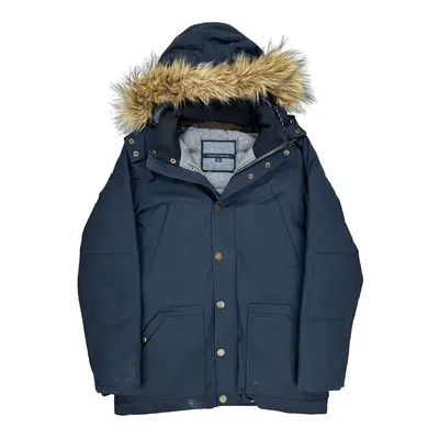 Tommy Hilfiger Coat - Medium Navy Cotton Blend