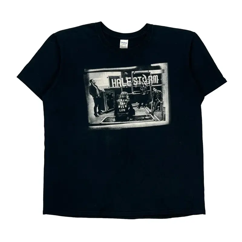 Halestorm Wild Life 2015 Tour Gildan Band T-Shirt - XL Black Cotton