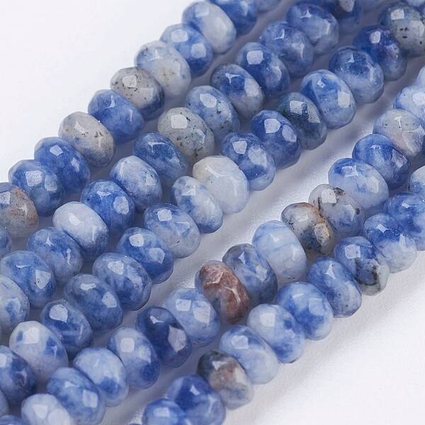 Natural Blue Spot Jasper Beads Strands