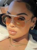 Unisex Street Trend Minimalist Aviator Glasses, Trendy Vintage Glasses for Everyday Use, Fashionable Frames Accessories for...