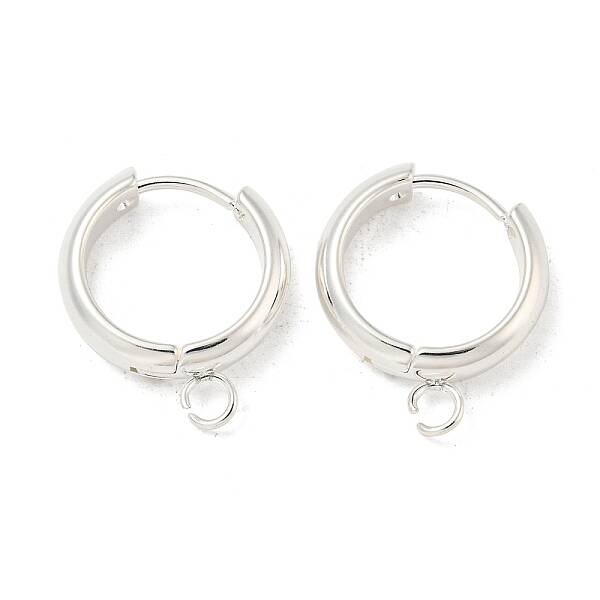 201 Stainless Steel Huggie Hoop Earring Findings