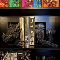 Dragon Design Book End, 2 Counts/set Creative Book End, Book Shelf Decoration, Book Accessories, Home Decor Ornament, Room De...