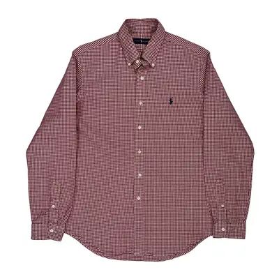 Ralph Lauren Checked Shirt - Large Red Cotton