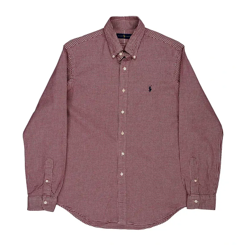 Ralph Lauren Checked Shirt - Large Red Cotton