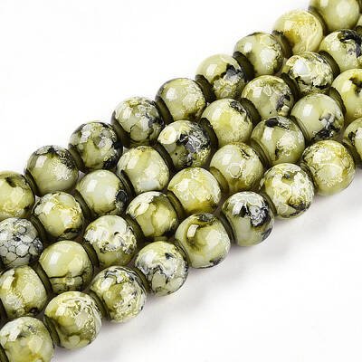 Baking Painted Glass Beads Strands