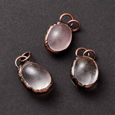 Natural Quartz Crystal Pendants