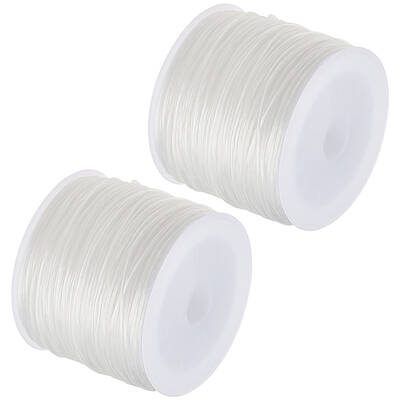 2 Rolls Flat Elastic Crystal Spandex String