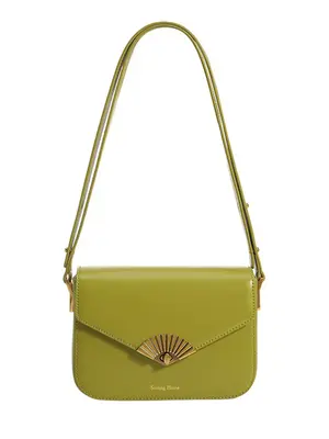 Smting leather mini flap bag