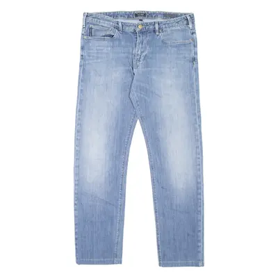 ARMANI JEANS Mens Jeans Blue Slim Straight Stone Wash W32 L28