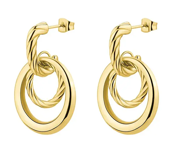 Brosway Elegant gold-plated drop earrings Amy BAY29