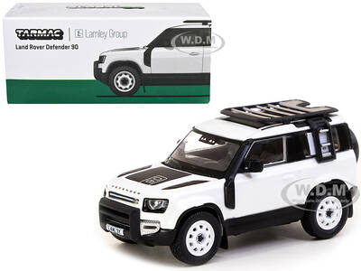 Land Rover Defender 90 White Metallic with Roof Rack \