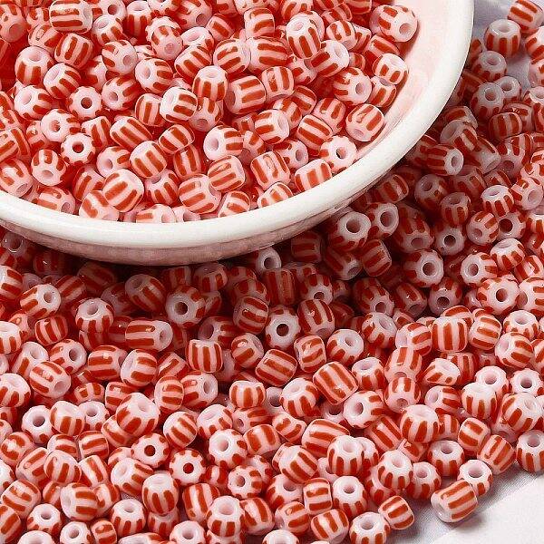 6/0 Opaque Colours Seep Glass Seed Beads