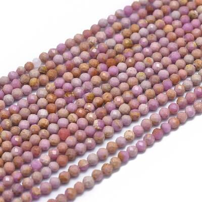 Natural Purple Mica Beads Strands