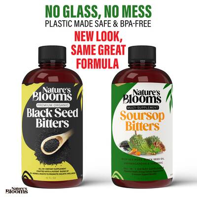 Nature's Blooms: Soursop Bitters & Black Seed Bitters Bundle
