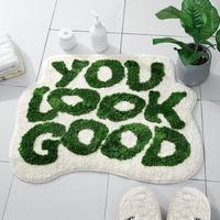 You Look Good Bath Mat - Cute Absorbent Shower Rug, Non-Slip Tufted Microfiber, 21\