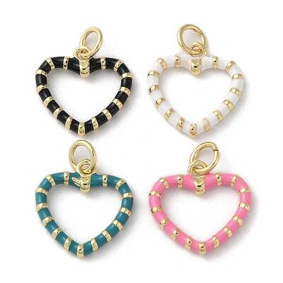 Brass Enamel Pendants