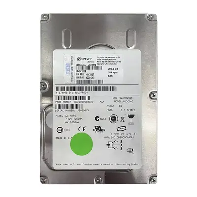40K1127 IBM 300GB 3Gb/s SAS 10000 3.5-inch 16MB Hard Drive