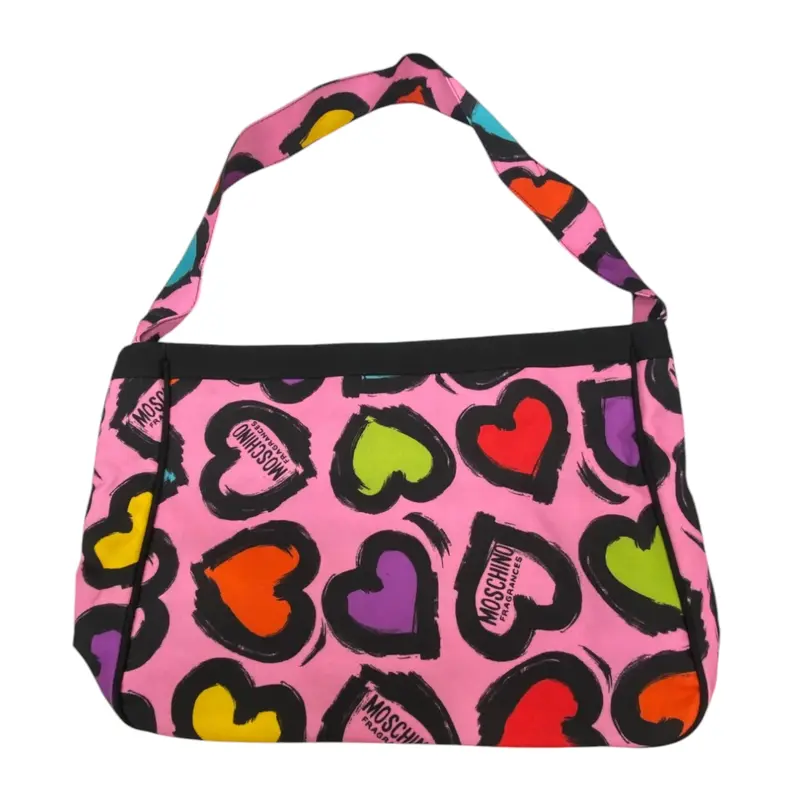 Moschino, hearts and love, fabric bag, 1905969, women, 40 x 32 x 13