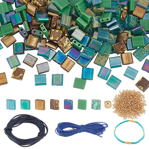 DIY Glass Seed Beaded Bracelet Making Kit