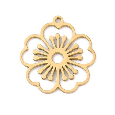 5Pcs 201 Stainless Steel Pendants