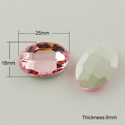 Glass Pointed Back Rhinestone
